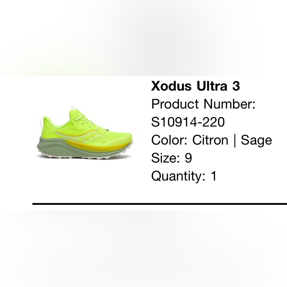 Saucony Women’s Trail Running shoe - size 9